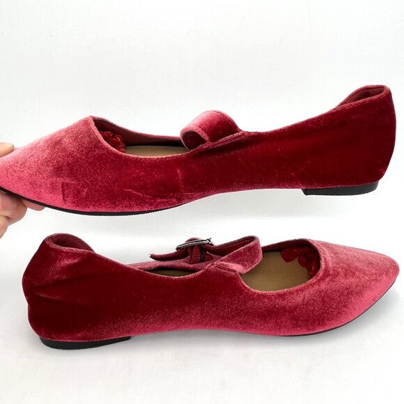Torrid Berry Pink/Red Mary Jane Flats - Size 8WW - Picture 5 of 9